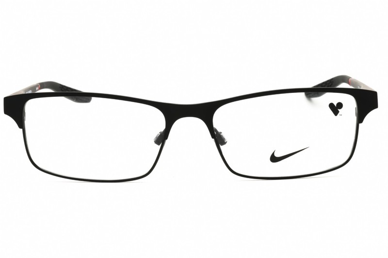 Nike NIKE 8046 N 007 Satin Black/Black 54mm Eyeglasses New Authentic gallery