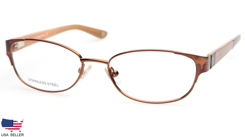 LIZ Claiborne L602 0DC7 DEMI BROWN EYEGLASSES FRAME 50-16-135(LEFT LENS MISSING)