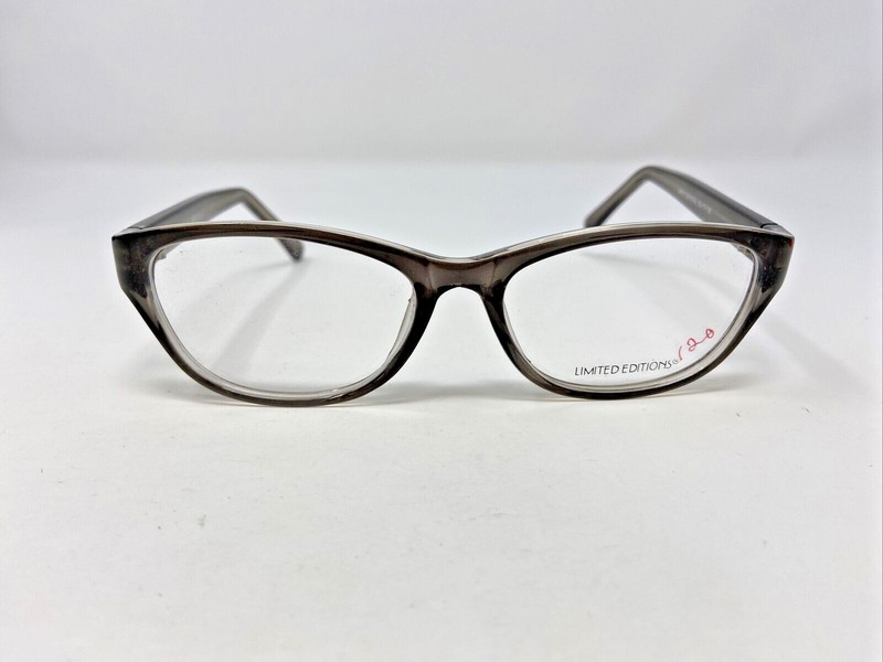 LIMITED EDITIONS Eyeglasses Frames AMELIA 53-17-135 Grey/Crystal Full Rim XT47