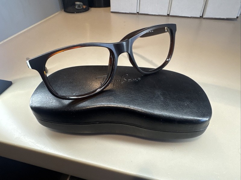 RAY BAN RB 4202 ANDY MATTE BROWN AUTHENTIC DESIGNER EYEGLASSES W/CASE 55-17 #342