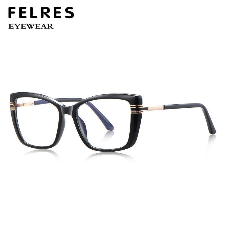 TR90 Anti Blue Light Cat Eye Eyeglasses Women Personality Clear Lens Glasses New gallery