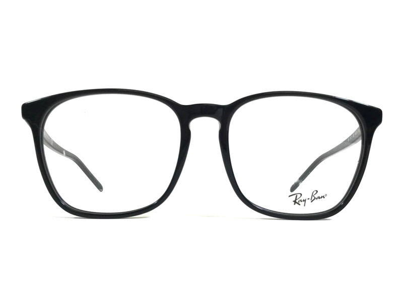Ray-Ban Eyeglasses Frames RB5387 2000 Polished Black Square Full Rim 54-18-150