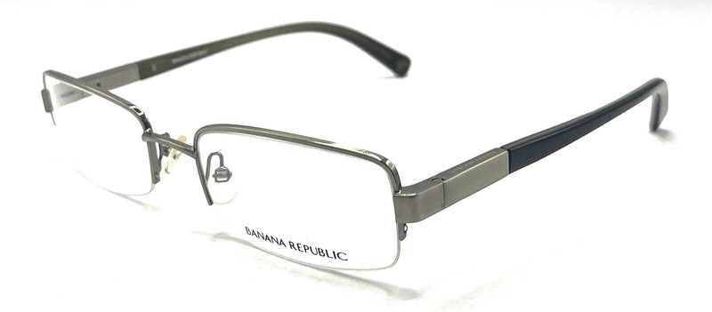 Banana Republic Trevor Silver Metal Rectangle Eyeglasses Frames 54-20 140 New