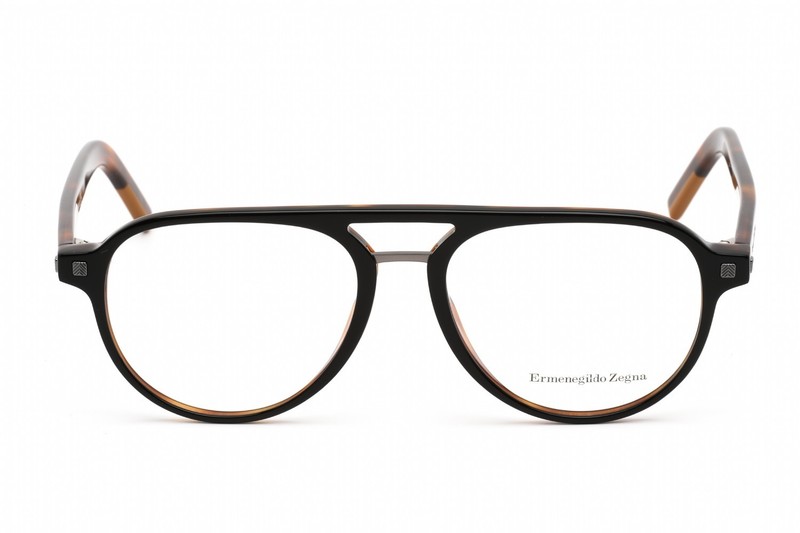 Ermenegildo Zegna EZ5147 005 Eyeglasses Black And Havana Frame 53mm gallery