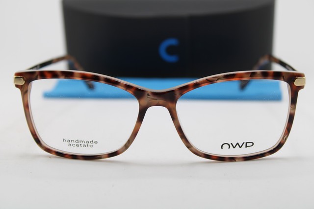 NEW OWP MOD. 2244 400 BROWN HAVANA GOLD RED GUNMETAL AUTHENTIC EYEGLASSES 53-15 gallery