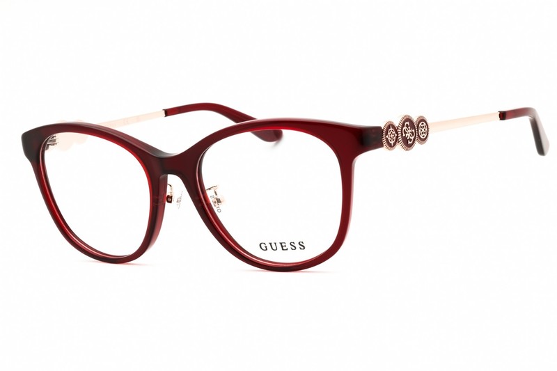 GUESS GU50255-069-52 Eyeglasses Size 52mm 18mm 140mm bordeaux Women