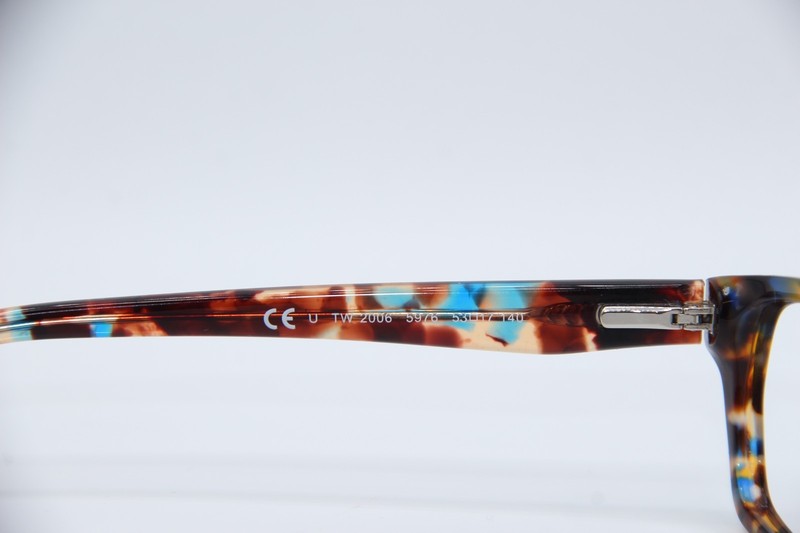 TWILL & TWEED TW 2006 5976 BLUE TORTOISE AUTHENTIC EYEGLASSES 53-17 gallery