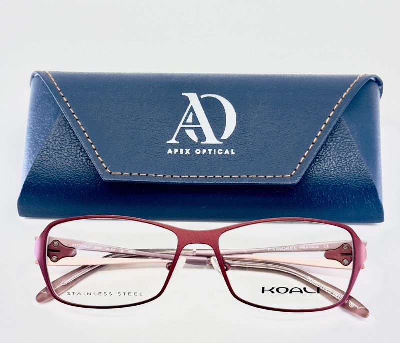 KOALI (MOREL) 7354K PP072 Burgundy Womens Rectangle Eyeglasses 53-15-135 B:34