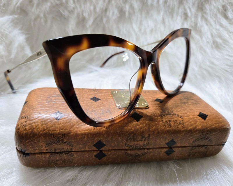 NEW MCM2701 214 Havana Eyeglasses 54mm with MCM Case gallery