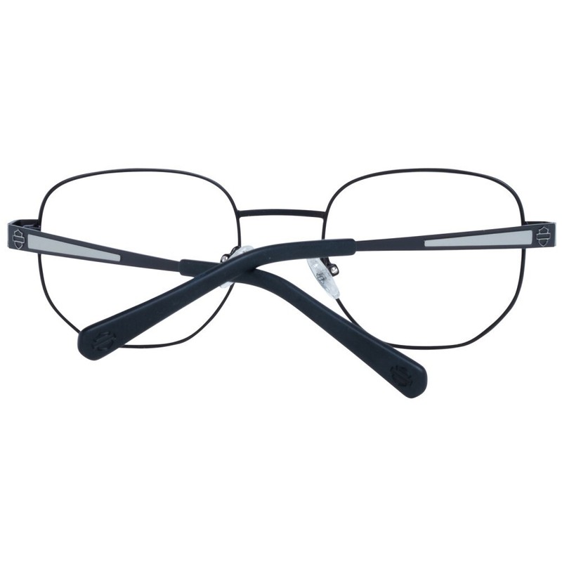Harley Davidson HD0881 002 Matte Black Metal Round Eyeglasses Frame 50-21-145 HD gallery