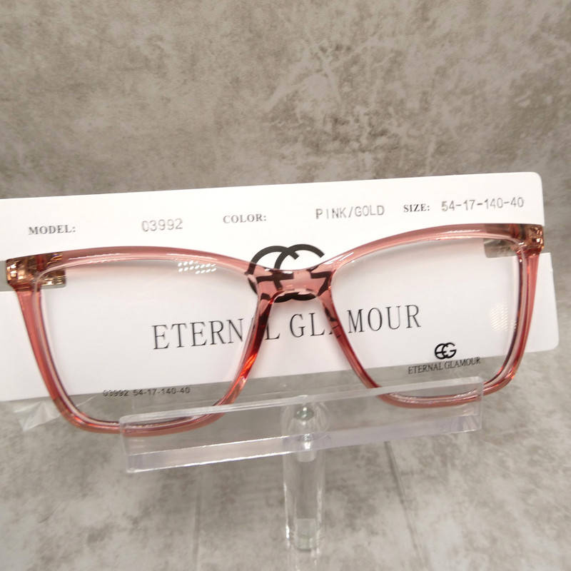 Eternal Glamour Pink Gold Eyeglasses FRAMES – 03992 54-17-140 NEW!