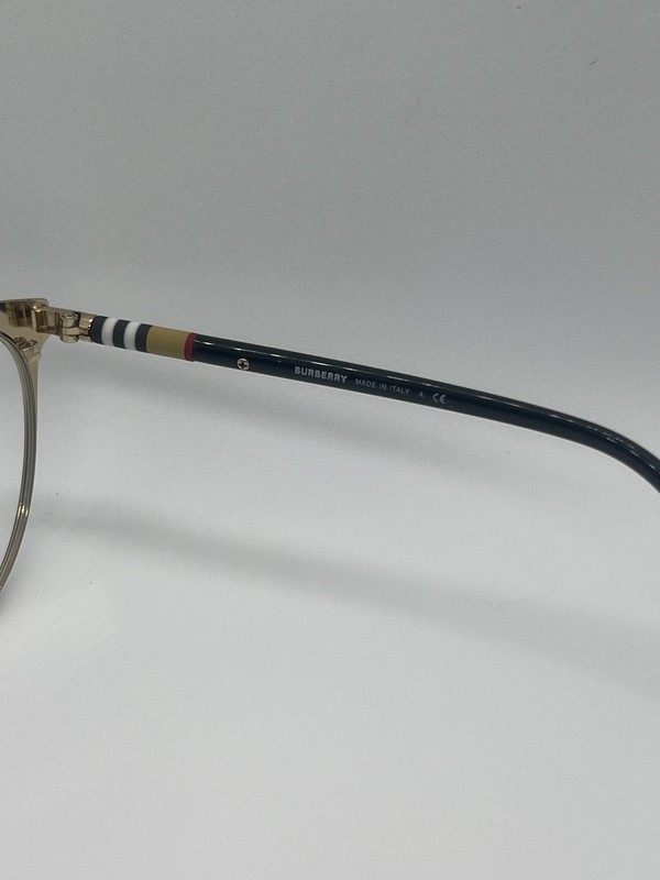 BURBERRY B1313-Q 1238 Italy Burgundy Red/Gold 53-16-140 Eyeglasses Frame gallery