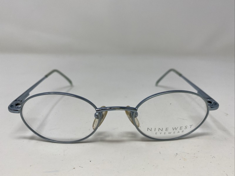 Nine West Eyewear 104 0PB6 43-18-125 Steel Blue Full Rim Eyeglasses Frame UE56