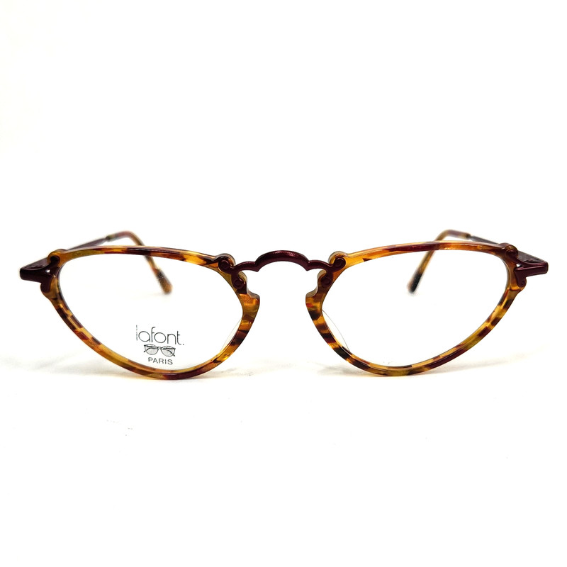 Jean Lafont Paris Eyeglasses Frames Bagatelle 50 Brown Tortoise Cat Eye France