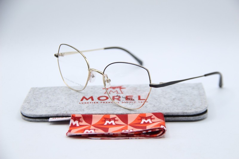 NEW MOREL KOALI 20094K ND07 BLACK GOLD AUTHENTIC FRAMES EYEGLASSES 49-18