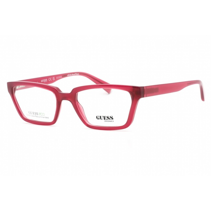 Guess Unisex Eyeglasses Clear Demo Lens Violet Rectangular Frame GU8280 083