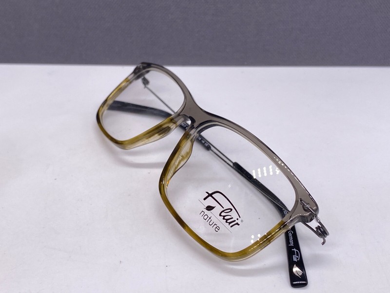 Eyeglasses Frames Men Woman Gray Brown Silver Nature Rectangular 017 282 Germany gallery