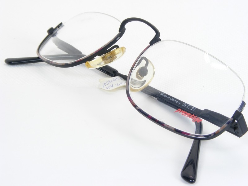 Vintage Prestige 274 26 Matt Black /Multicolor UNIQUE RARE EYEGLASSES 50-21-140 gallery