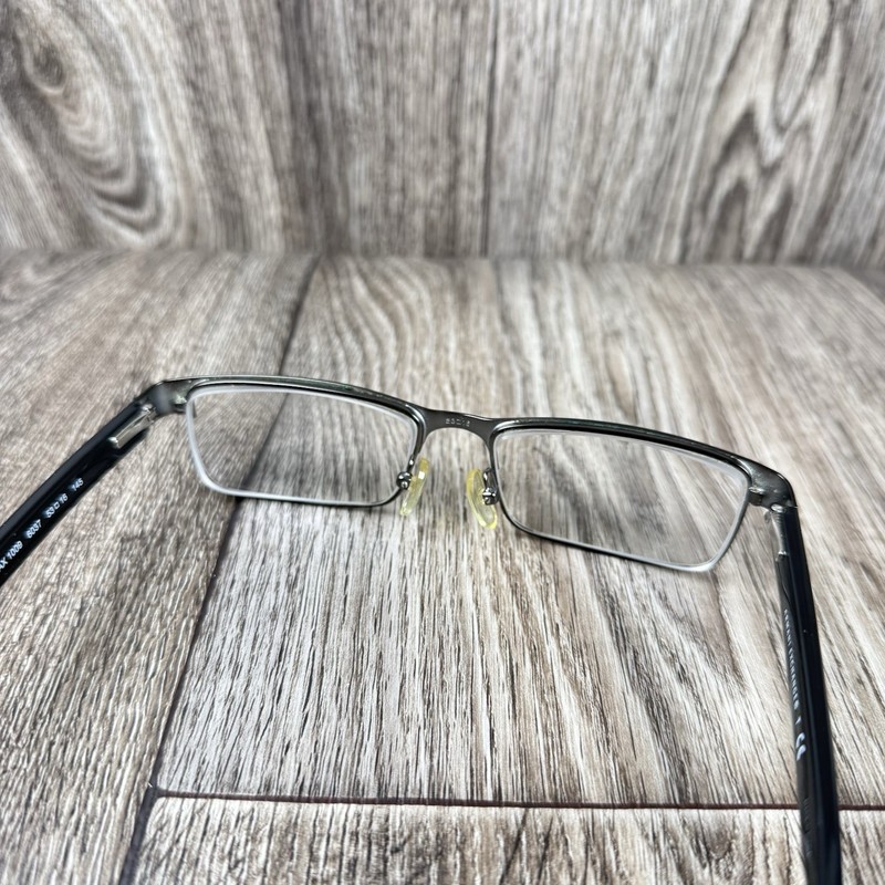 Armani Exchange AX1009 6037 Men's Gunmetal Rectangle Eyeglasses Frames 53/16 gallery