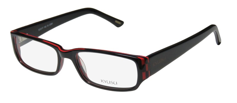 NEW KYUSU 0920 EYEGLASSES BLK 52-17-142 DESIGNER PLASTIC BLACK UNISEX FULL-RIM