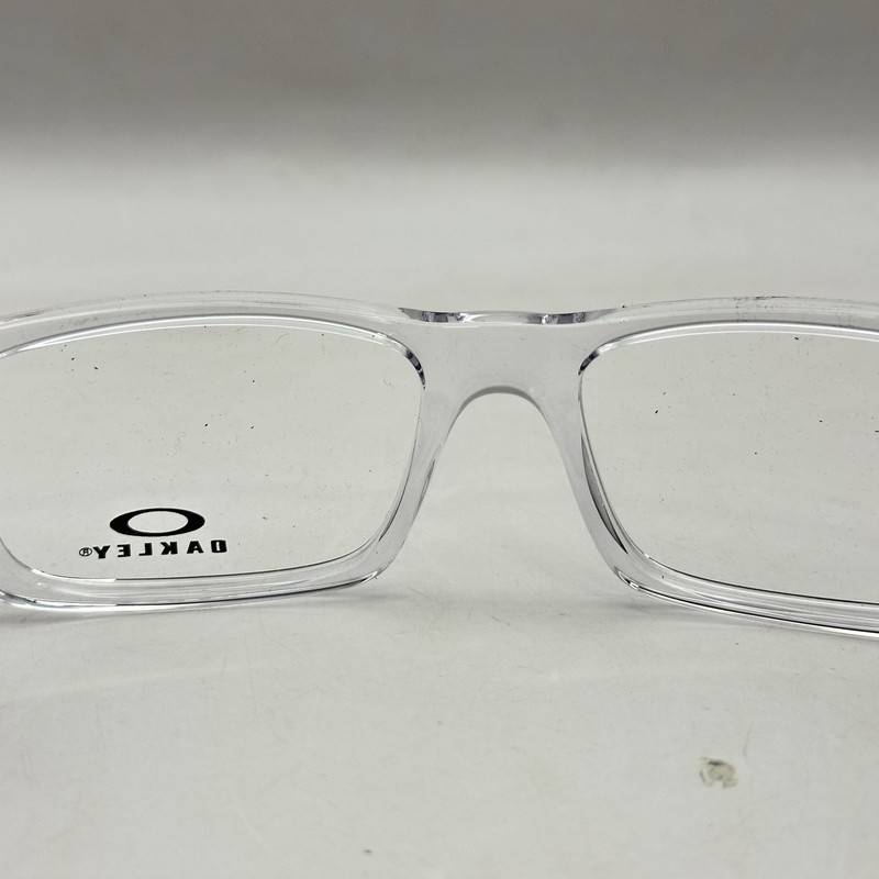 Oakely Mens Currency Rectangle Full Rim Eyeglasses OX8026 Clear/Black gallery