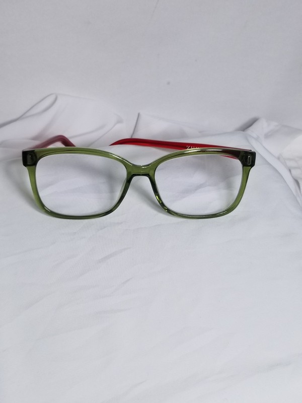 Zenni Eyeglasses Frames Only Women Ladies Eyewear 52 17 140 Green & Red
