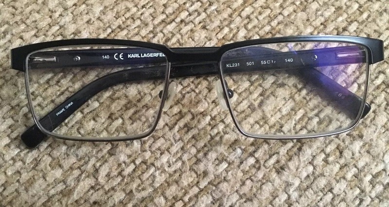 Karl Lagerfeld KL231 Full Rim Eyeglasses Black Frame 55▫️17 140 Spring Hinges