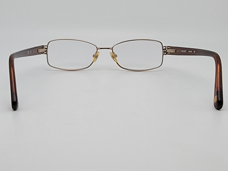 Nine West NW1038 780 Rose Gold Crystal Brown Rhinestone Eyeglasses Frame w/ Case gallery