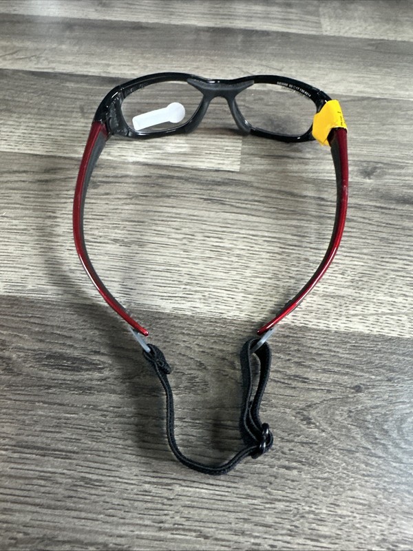 Liberty Standard SS3000 Sports Safety Glasses Clear Lens Black/Red 53-17-130 gallery