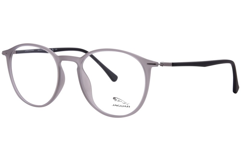 Jaguar 36808 6500 Eyeglasses Men’s Grey/Black Full Rim Round Shape 51mm