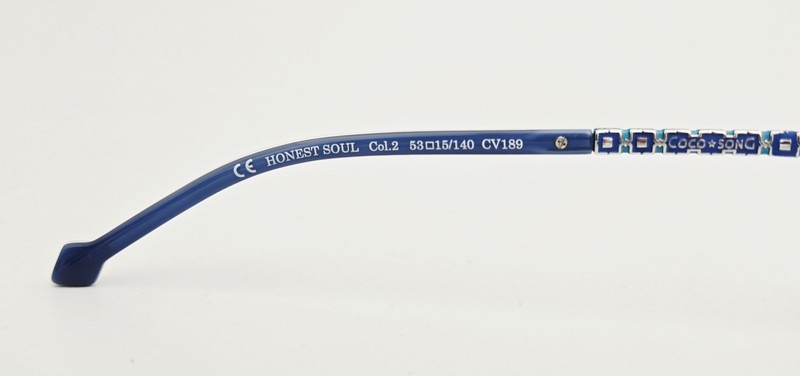 Coco Song Eyeglasses NEW CV 189 Honest Soul Color 2 Blue Size 53 Cat Eye gallery