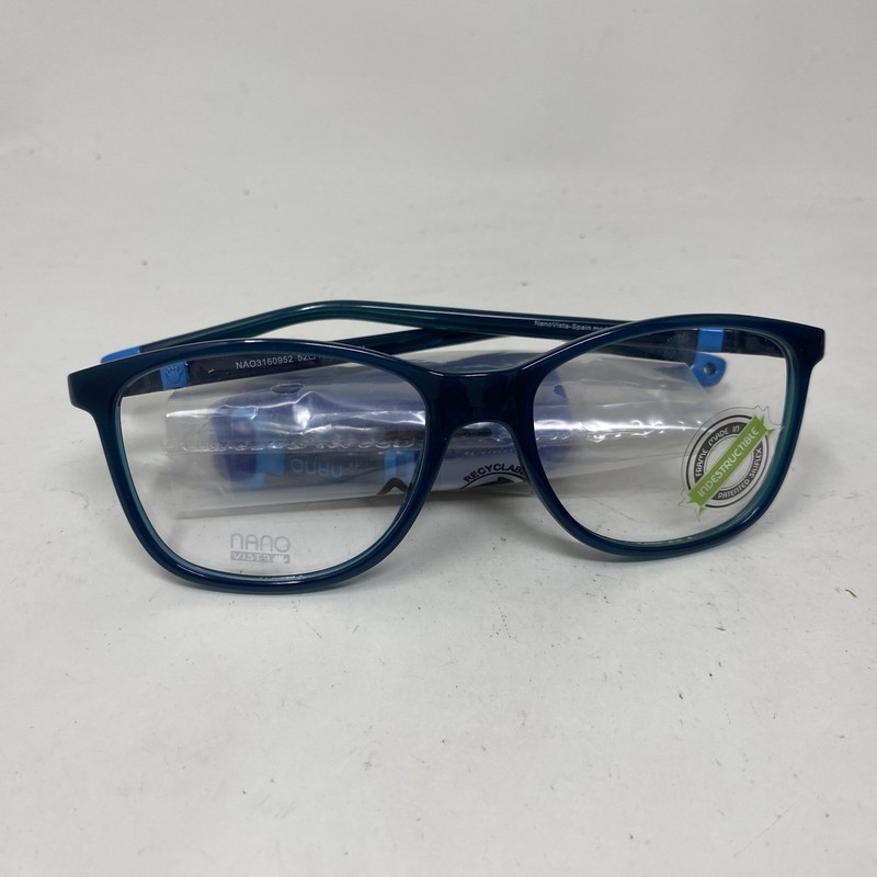 NANO VISTA KIDS SPAIN EYEWEAR QUEST 3.0 NAO3160952 52-16-143 TEAL EYEGLASS 166C