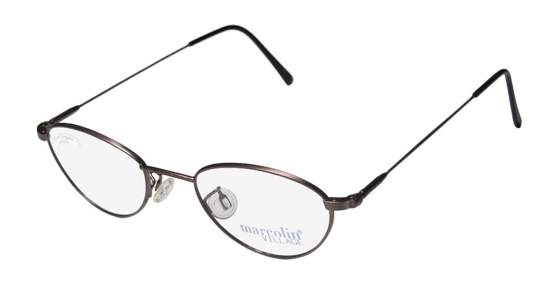 NEW MARCOLIN VILLAGE 47 6395 EYEWEAR RETRO UNISEX DESIGNER BROWN ITALY 54 METAL
