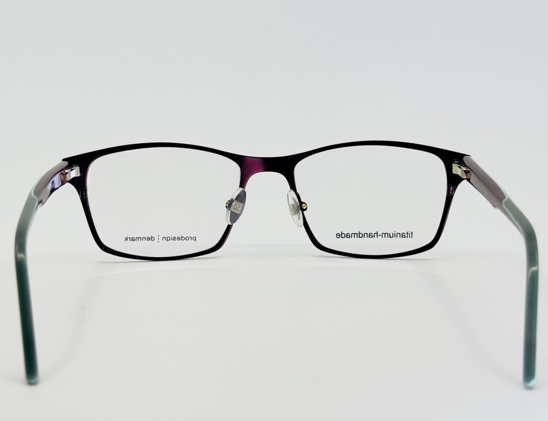 NEW PRODESIGN 1400 3831 Burgundy Mint Square Full Rim Eyeglasses 54-18-140 B:39 gallery
