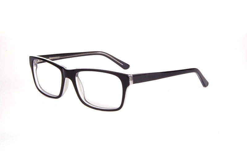 New Designer Inspired SUCCESS XPL Black on Crystal ETHAN Eyeglasses 53mm