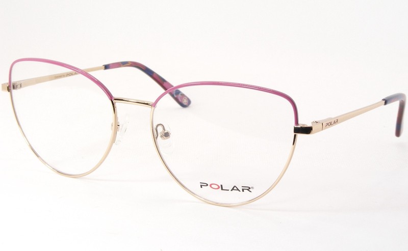 POLAR eyewear GLAM 875 22 Rose-Pink /Gold UNIQUE RARE EYEGLASSES 57-17-140 Italy