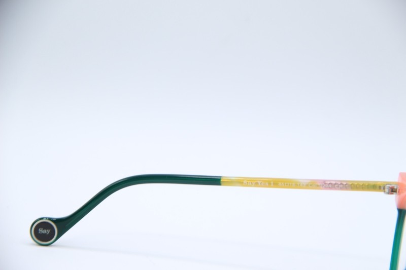 NEW WOOW OPTICAL SAY YES 1 COL 0294 GREEN PINK AUTHENTIC FRAMES EYEGLASSES 46-18 gallery