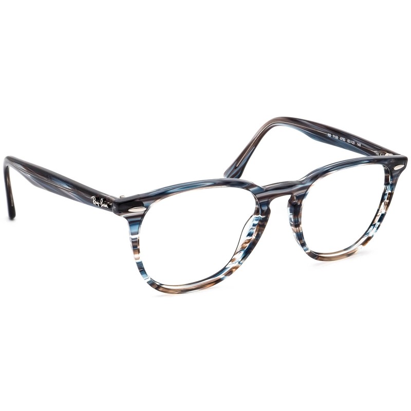Ray-Ban Eyeglasses RB 7159 5750 Polished Striped Blue Grey Phanto 52[]20 145
