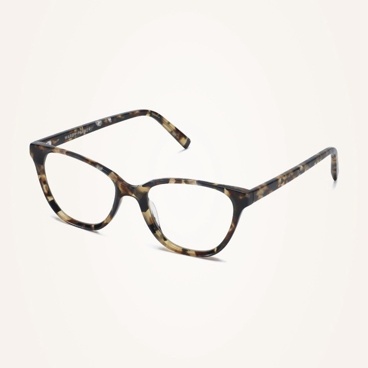 NEW Warby Parker Full Rim Square Eyeglasses Frames Brown Tortoise Shell w/ Case