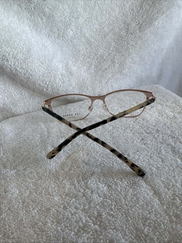 Ted Baker Eyeglasses Frames TW510 BUR Burgundy Tortoise Gold Cat Eye 51-16-135 gallery