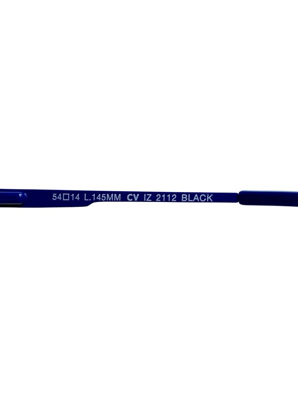 NEW IZOD Black Blue Matte Rectangular Glasses Temples IZ 2112 54 14 145 gallery