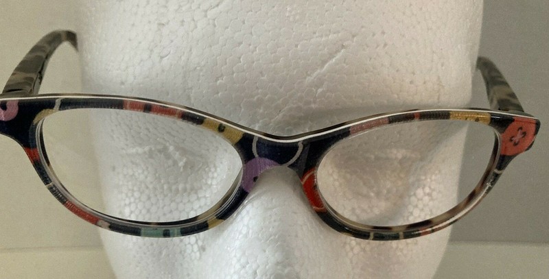 OKKI Oscar Children/Small Frame Eyeglass Frame Italy Floral Leopard 47 17 125 gallery