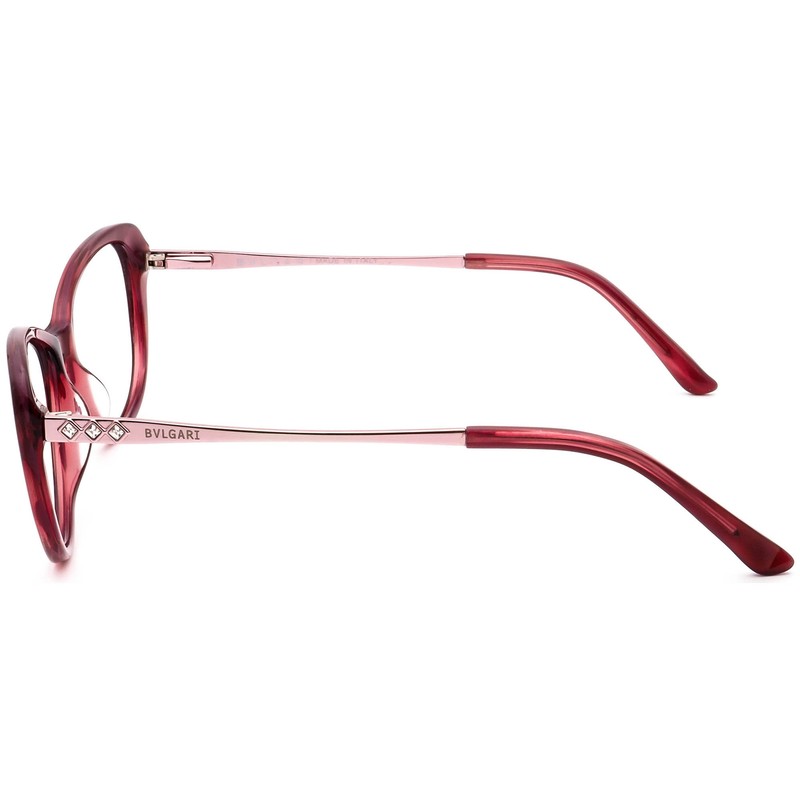 Bvlgari Eyeglasses 5218 015 B Merlot/Pink Cat Eye Frame Italy 54[]16 140 gallery