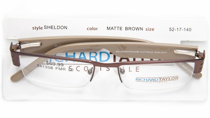 NEW Richard Taylor SCOTTSDALE SHELDON EYEGLASSES GLASSES 52-17-140 B27mm "READ" gallery
