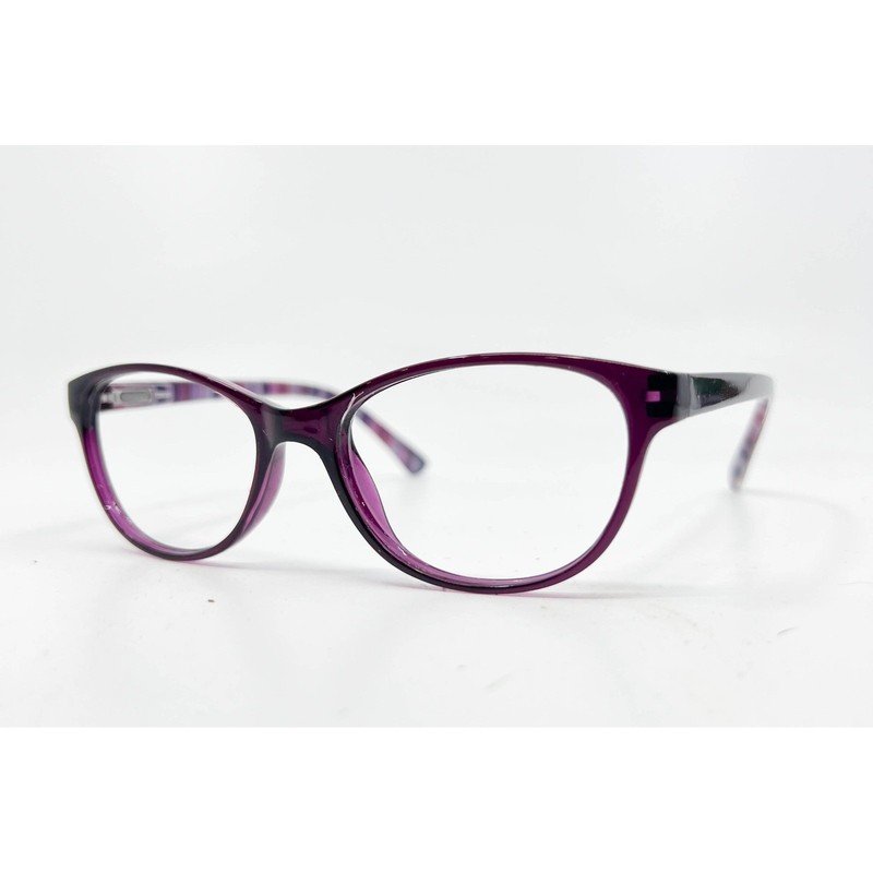 Equate Eyeglasses Women Purple Heather Purp Plaid 50-17-136 30552
