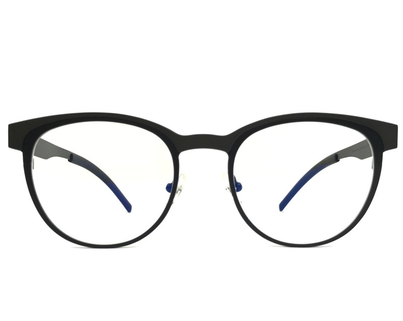 Tom Davies Eyeglasses Frames TD759 Col. 2287 Matte Black Gray Round 49-19-140