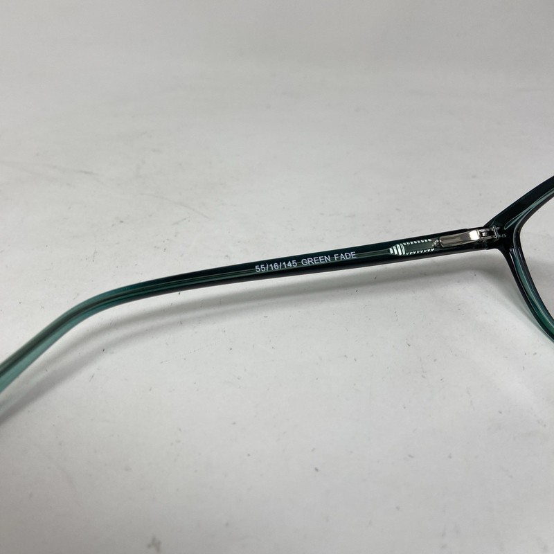 ENHANCE EYEWEAR 4351 GREEN FADE 55-16-145 FLEX HINGE EYEGLASSES 157D gallery