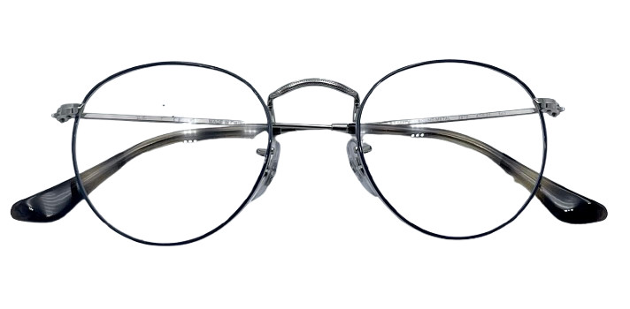 Women Ray Ban RB Havana On Gunmetal Round Metal Eyeglasses gallery