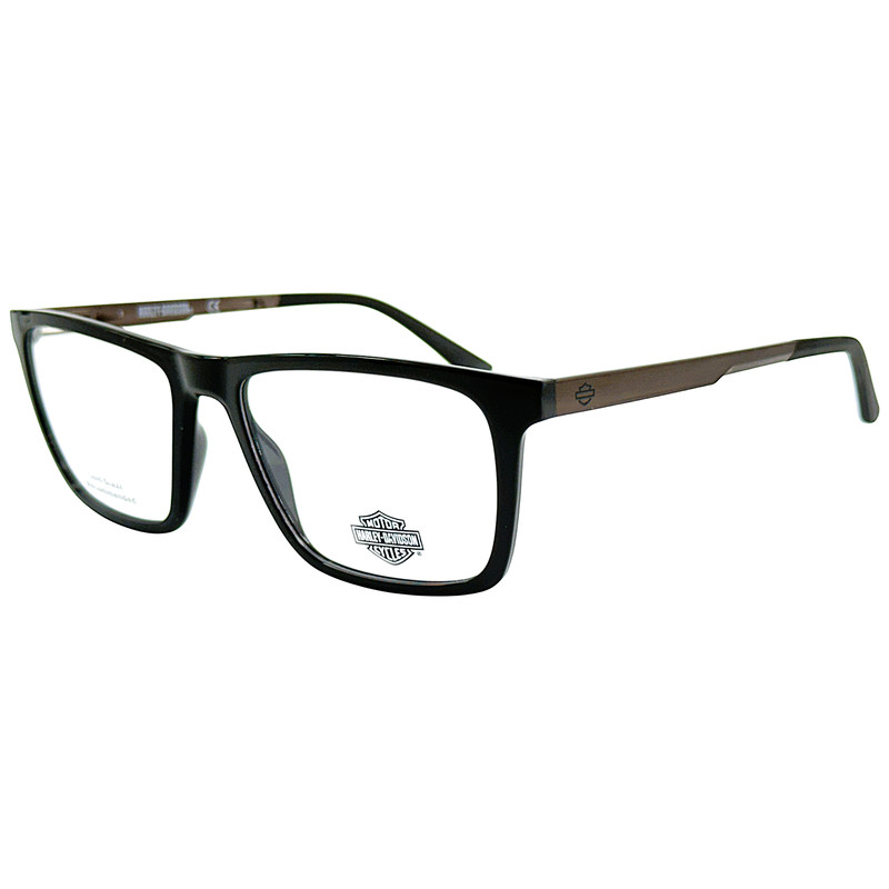 Harley Davidson HD0920 Men’s Plastic Eyeglass Frame 001 Shiny Black 57-18