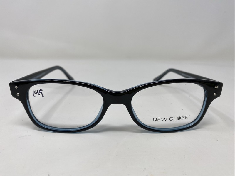 New Globe L4053 BLUE 51-17-140 Midnight Blue Full Rim Eyeglasses Frame R423